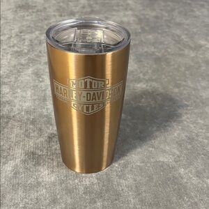 Like new Harley-Davidson Stainless Steel Tumbler Copper Travel Mug Lid